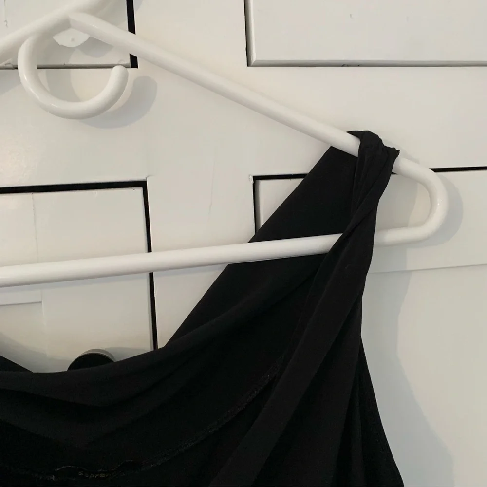 Soprano Black Stretchy Criss Cross Dress Y2K
